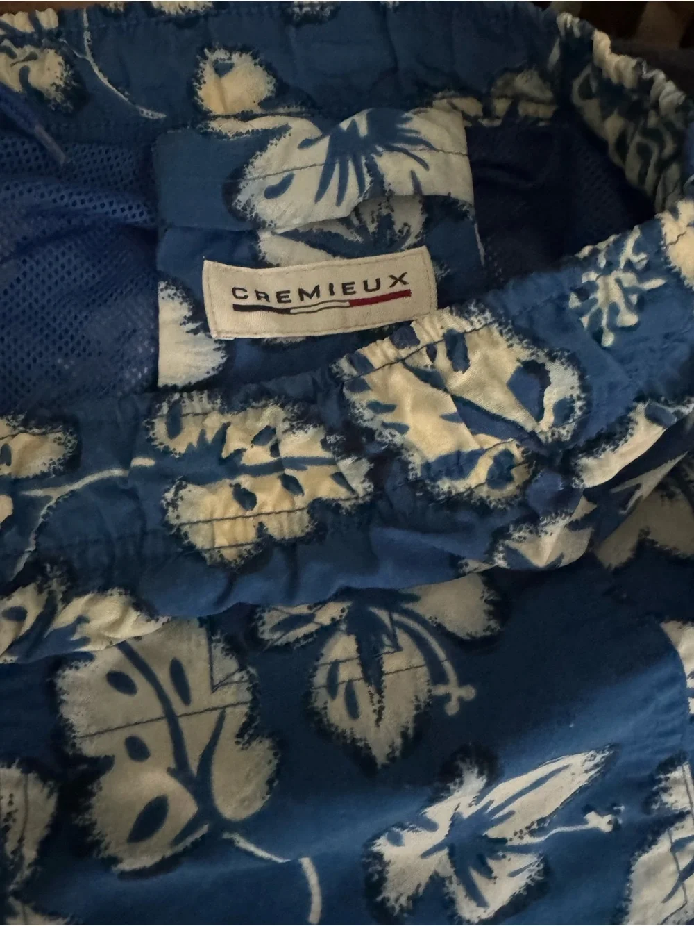 Blue Hawaiian Floral Swim Shorts
